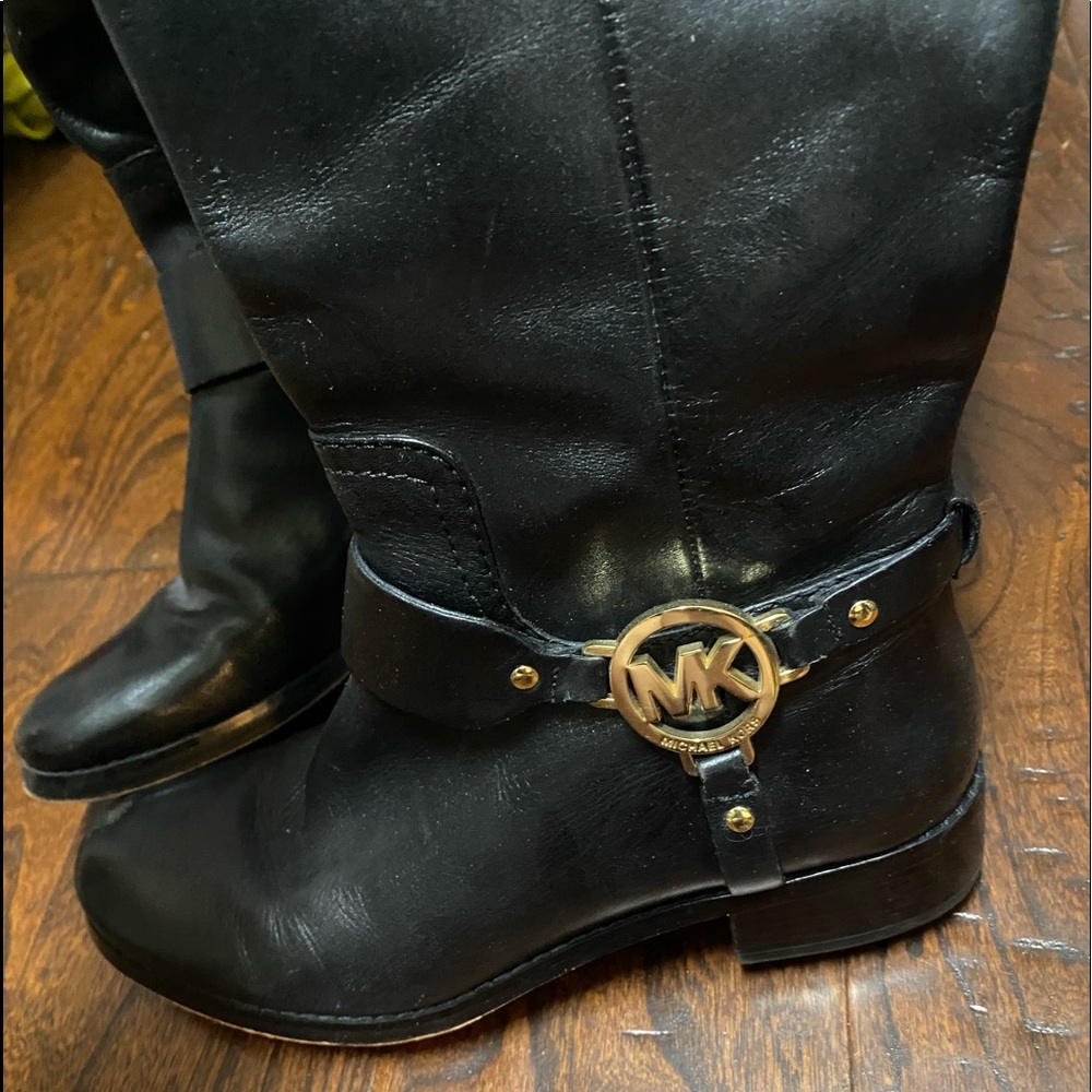 Michael Koors leather tall boots